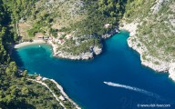Bay Mala Stiniva near village Poljica on the island Hvar, Dalmatia, Croatia
