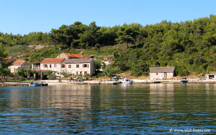 Bay Mostir on the island Šćedro near the island Hvar, Dalmatia, Croatia