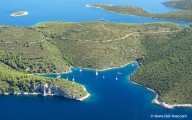 Bay Vela Garška on the island Hvar, Dalmatia, Croatia