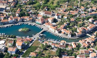 Vrboska on the Island of Hvar in middle Dalmatia, Croatia